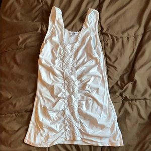 Cream colored express sleeveless top